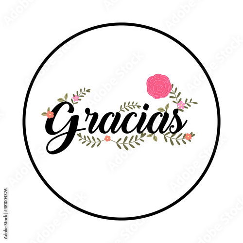 gracias con flored