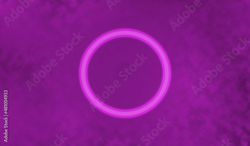 Neon space galaxy portal. Futuristic fantasy night landscape with abstract radiance, neon.