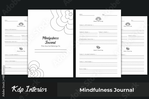Mindfulness Journal kdp interior; Gratitude Journal 