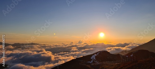 Sunset over the mountains