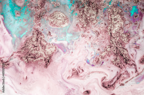 Wallpaper Mural Ripples of agate. Treasury of art. Swirls of marble. Abstract fantasia with golden powder. Extra special and luxurious- ORIENTAL ART.  Natural luxury. Torontodigital.ca