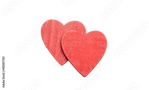 Heart red color isolated on white. Love, Valentine day symbol, design element