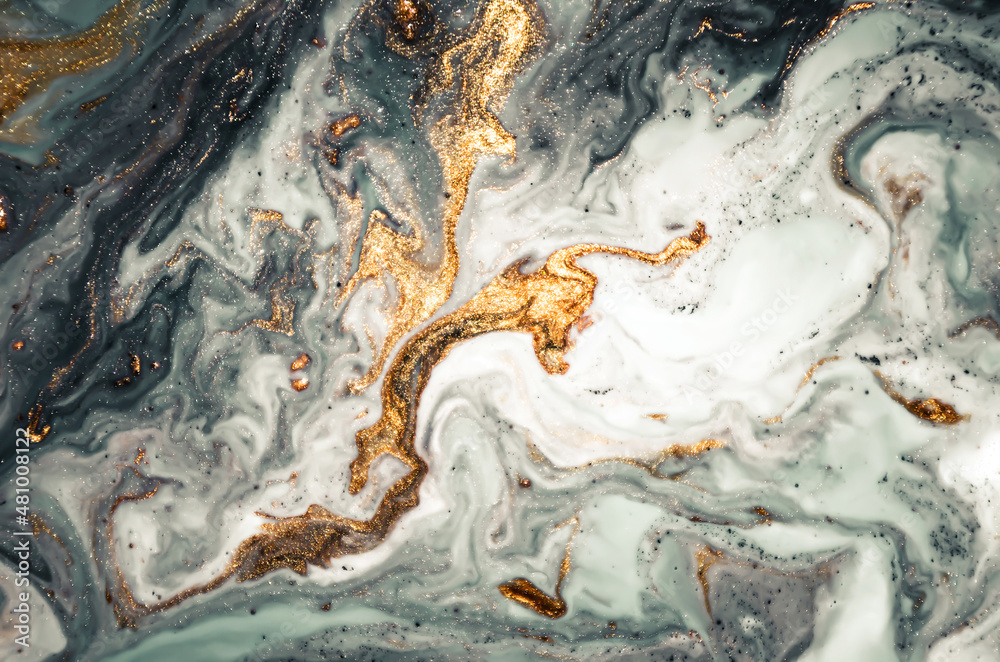 Natural luxury. Ripples of agate. Treasury of art. Swirls of marble. Abstract fantasia with golden powder. Extra special and luxurious- ORIENTAL ART.  