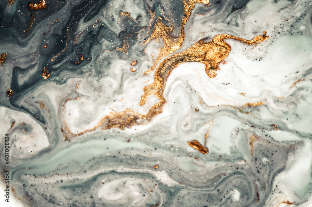 Natural luxury. Ripples of agate. Treasury of art. Swirls of marble. Abstract fantasia with golden powder. Extra special and luxurious- ORIENTAL ART.  