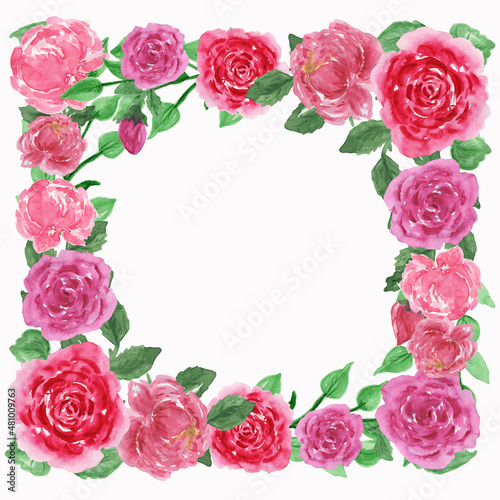 watercolor bouquets of flowers peonies poppies for valentine's day greeting cards invitations for design works