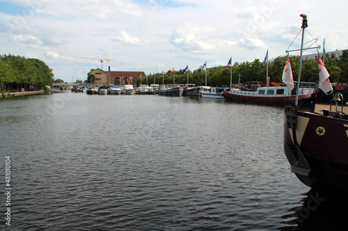 canal from the river marne to the river rhin in nancy (france)