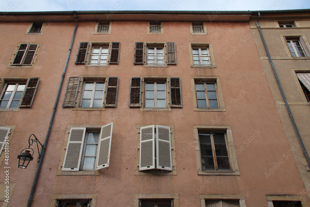 ancient flat building in nancy (france)