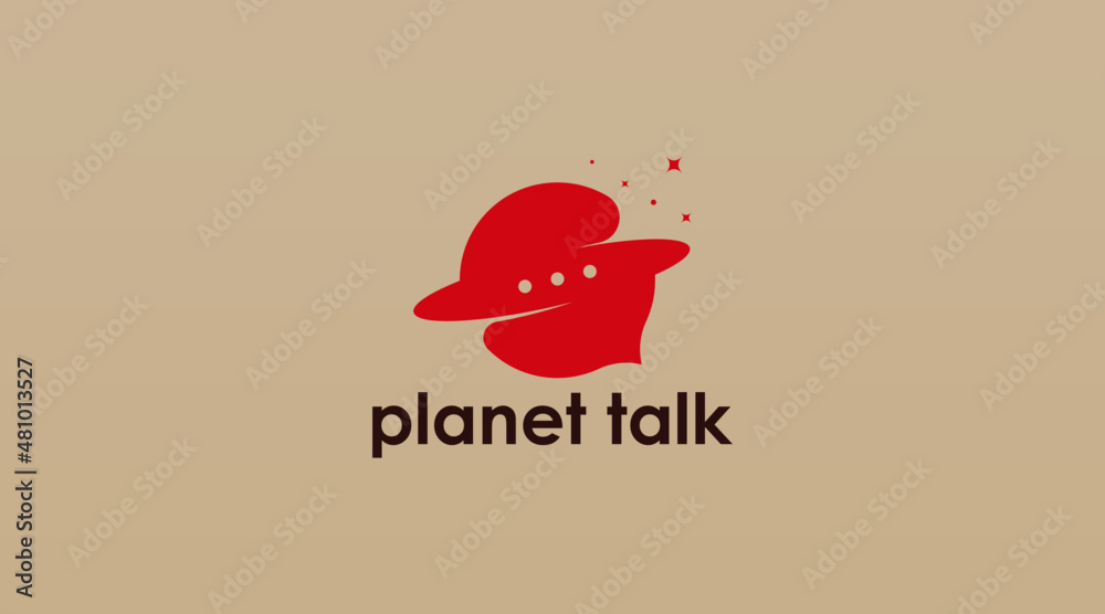 Simple and Modern Logo Design Concept of Chat and Talk Logo Vector