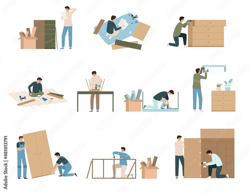 Flat Furniture Assembly Set Flat Furniture Assembly Set