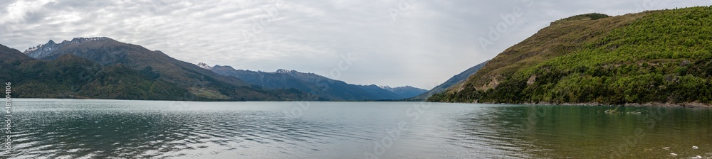 Idyllic lake Wakatipu near Queenstown in New Zealand Idyllic lake Wakatipu near Queenstown in New Zealand