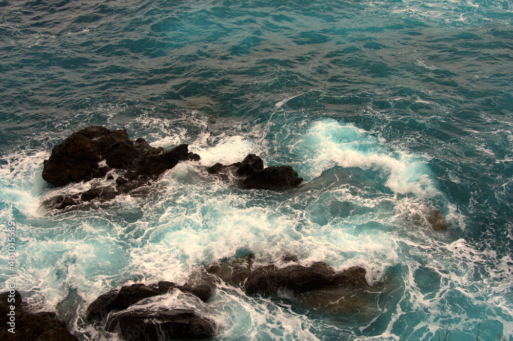 whirlpools in the atlantic ocean, 1, Porto Moniz, Madeira, Portugal