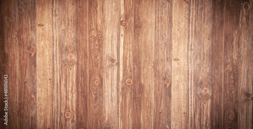 Wooden background texture. Brown wood
