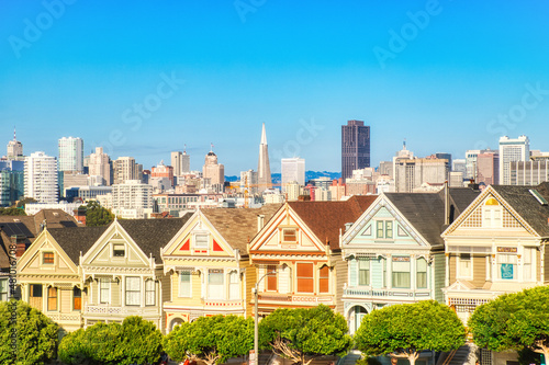 The Painted Ladies in San Francisco during a Sunny Day, California © romanslavik.com