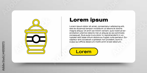 Line Funeral urn icon isolated on white background. Cremation and burial containers, columbarium vases, jars and pots with ashes. Colorful outline concept. Vector