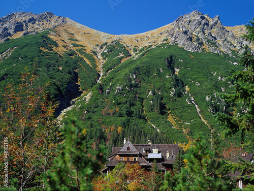 Shelter in Morskie Oko, (Sea Eye Shelter), Tatra Mountains, Tatra National Park - October, 2010, Poland