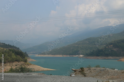 Staudamm Alanya, Berge, Wolken