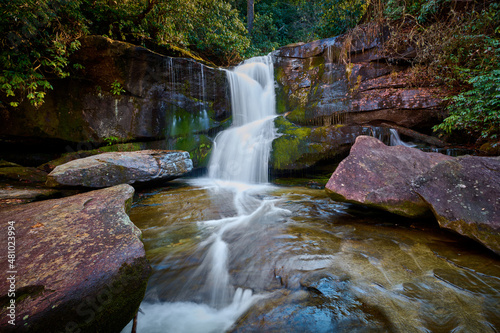 Cedar Rock Falls in the Pisgah National Forest, near Brevard, NC.