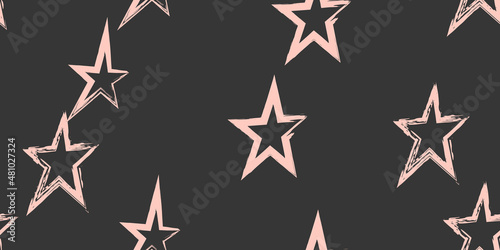 Creative stylish background. Brush stroke vector illustration. Seamless pattern.