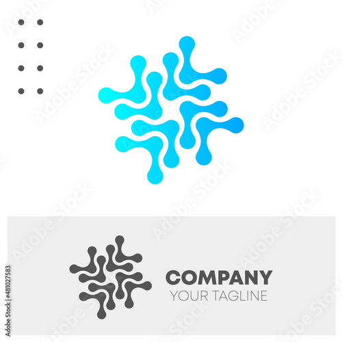Abstract Technology Modern Logo Design Icon Template photo