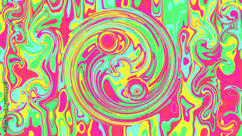 Colorful, bright, multicolor pattern, ornament, kaleidoscope.