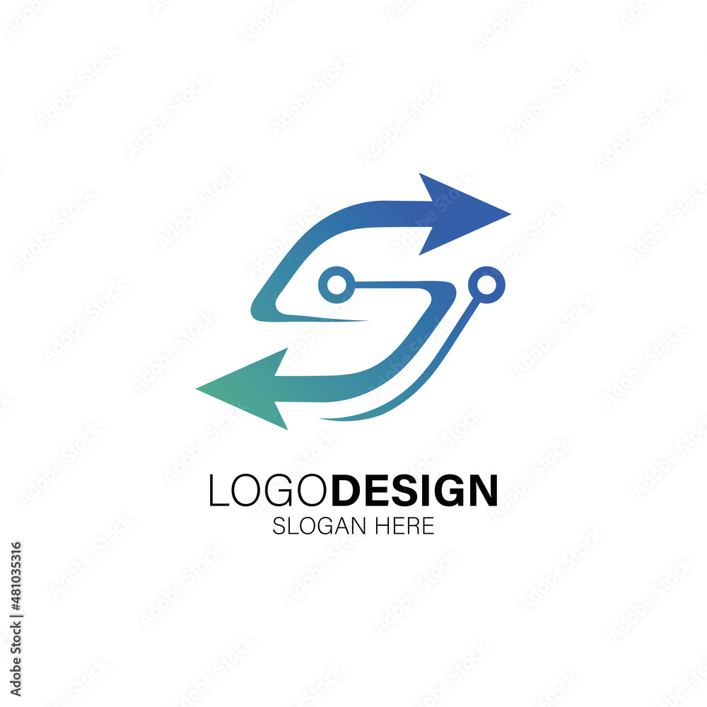 arrow technology logo design for your company