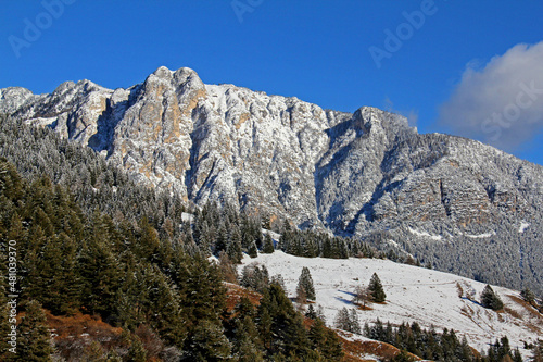 il monte Cornon, sopra Tesero; Val di Fiemme, Trentino photo