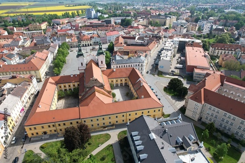 Картината върху платно historical city Uherske Hradiste Czech republic,Europe, aerial scenic landscape
