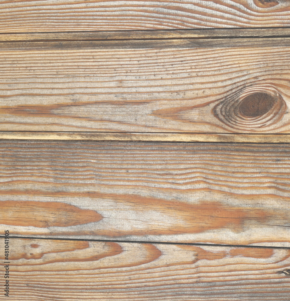 Fototapeta premium Wood texture, pine, several boards connected together, sanded, varnished, background