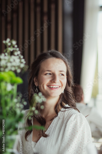 Free Download Bride on her wedding day, smiling - GFXLoad