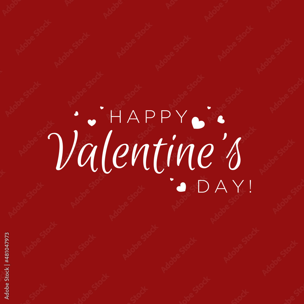 Happy Valentine's Day lettering banner Happy Valentine's Day lettering banner