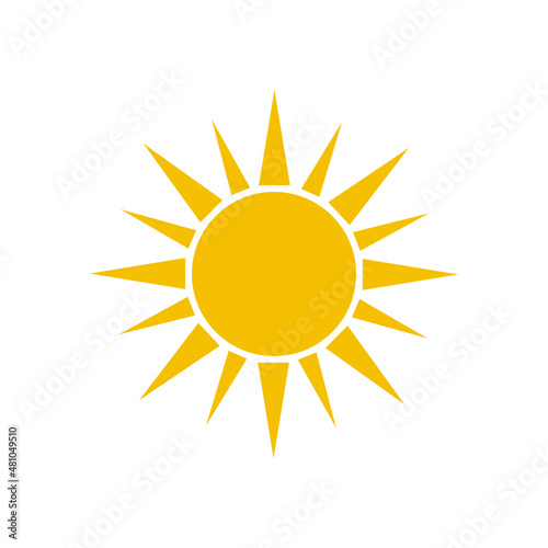 sun icon vector sign symbol illustration