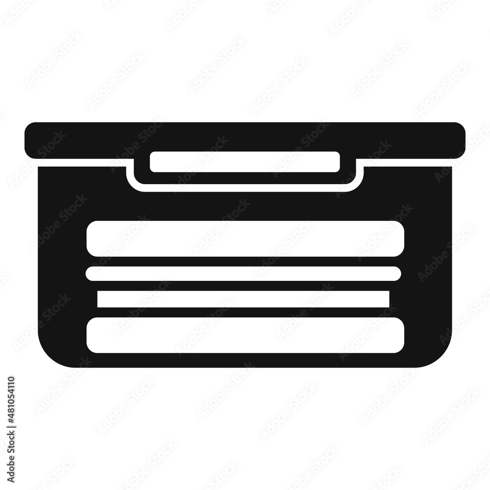 Sandwich lunch box icon simple vector. Dinner food Sandwich lunch box icon simple vector. Dinner food