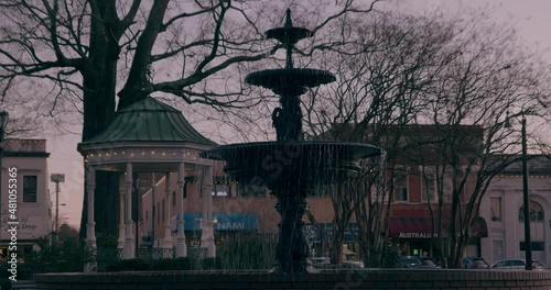 The fountain at the Marietta Square photo