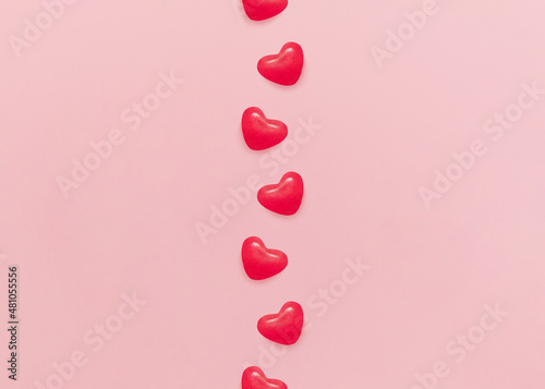 Love sign. Flat lay photo in minimal style. Love sign. Flat lay photo in minimal style