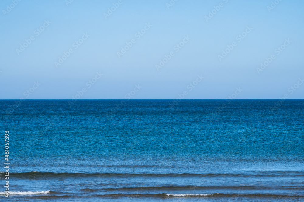 Fototapeta premium blue sky and sea on the horizon