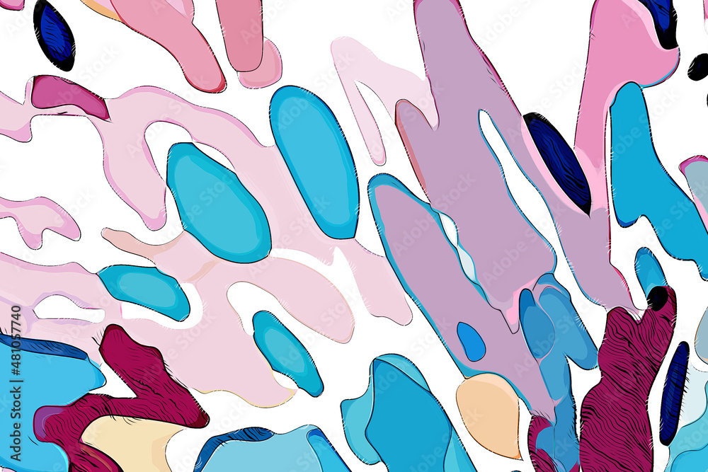 custom made wallpaper toronto digitalAbstract colorful geometric figures illustration wallpaper