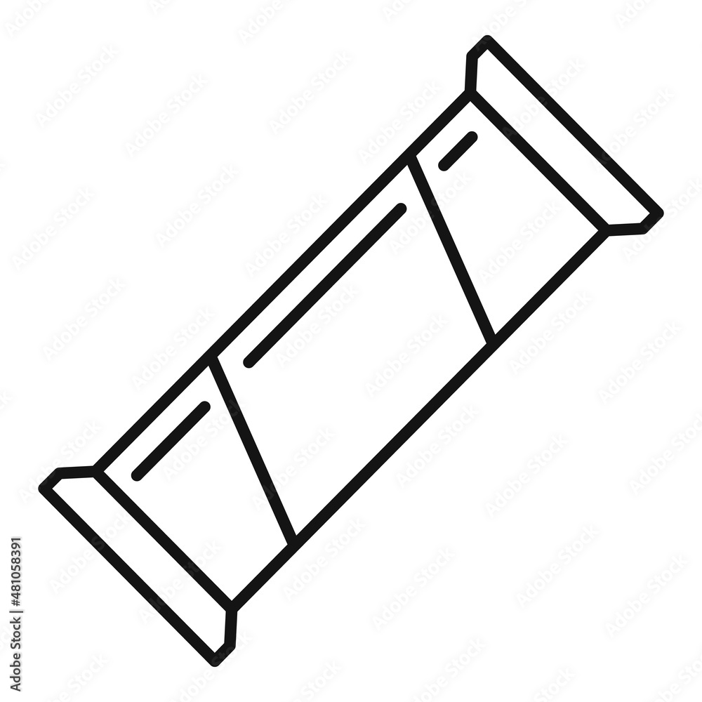 Muesli snack bar icon outline vector. Healty granola Muesli snack bar icon outline vector. Healty granola