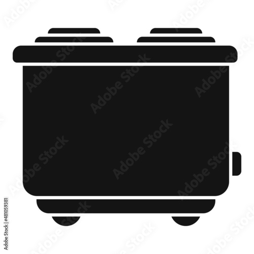 Calm foot bath icon simple vector. Spa massage