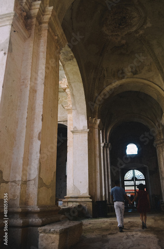 Ruinas de una catedral del siglo XVI destruida por el terremoto de 1773, Antigua Guatemala