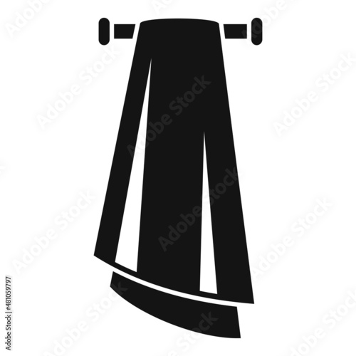 Foot bath towel icon simple vector. Spa feet