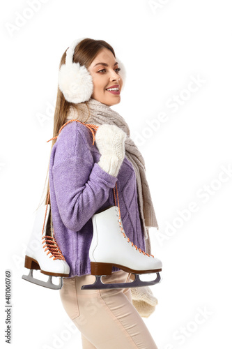 Beautiful young woman in wi...