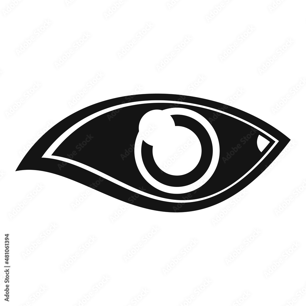 Human eye icon simple vector. View look Human eye icon simple vector. View look