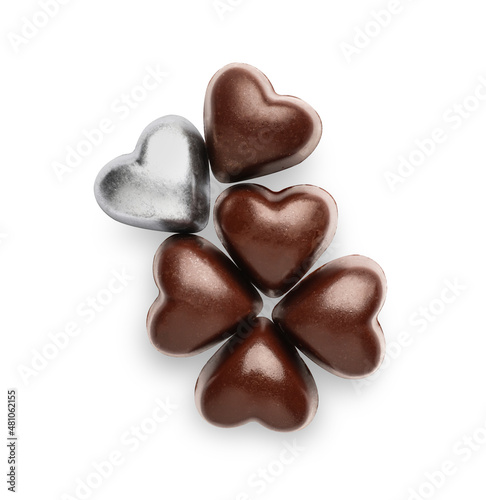 Heart shaped chocolate cand...