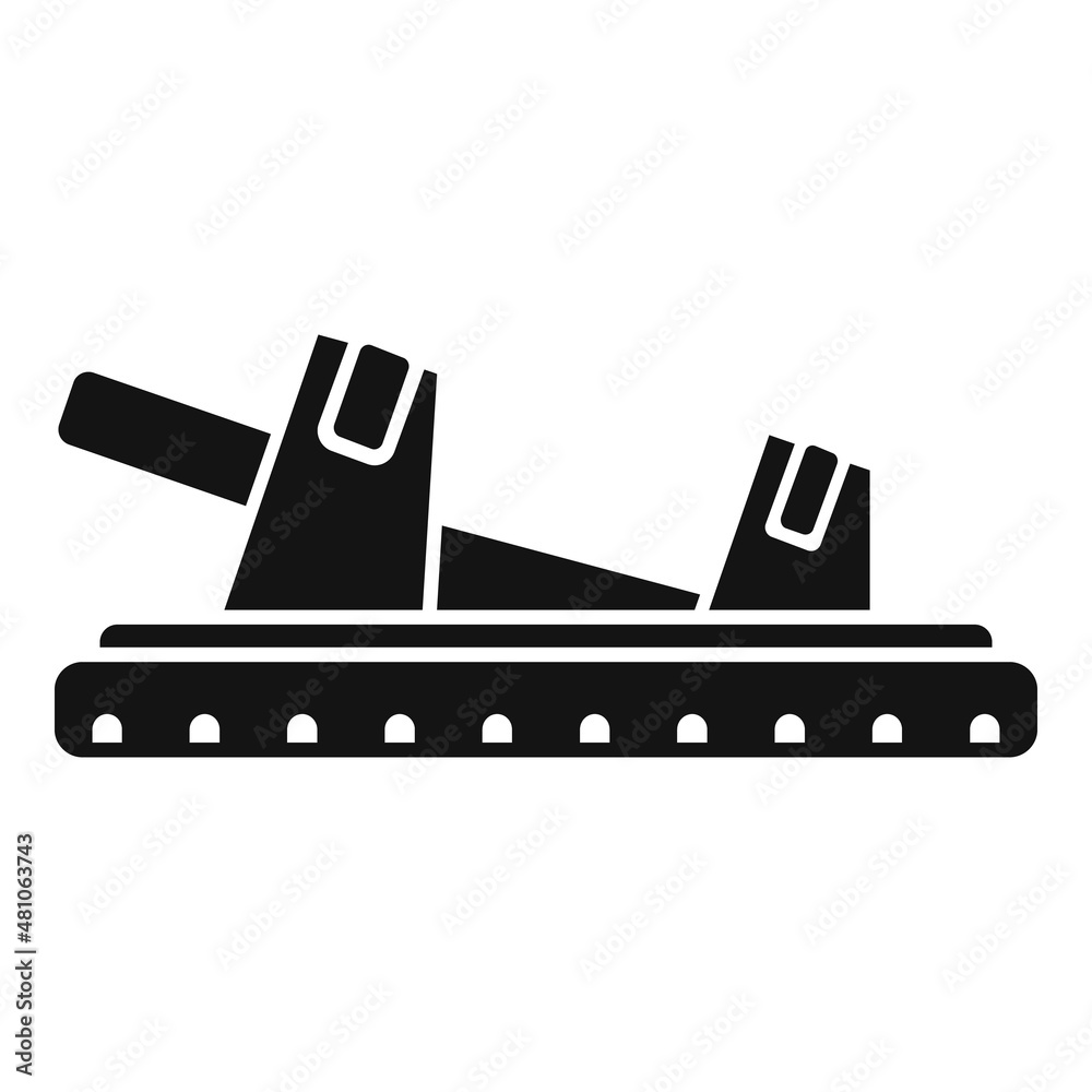 Obraz premium Flip sandal icon simple vector. Summer woman