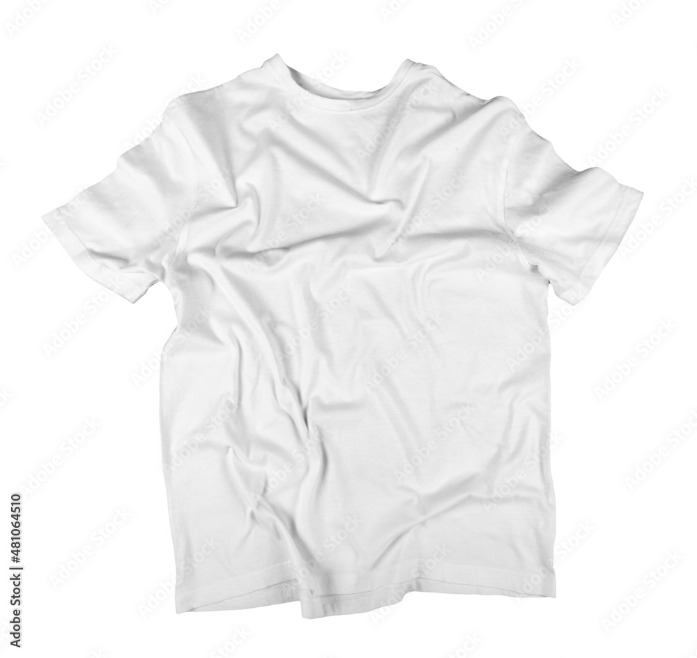 Blank white t-shirts front and back Blank white t-shirts front and back