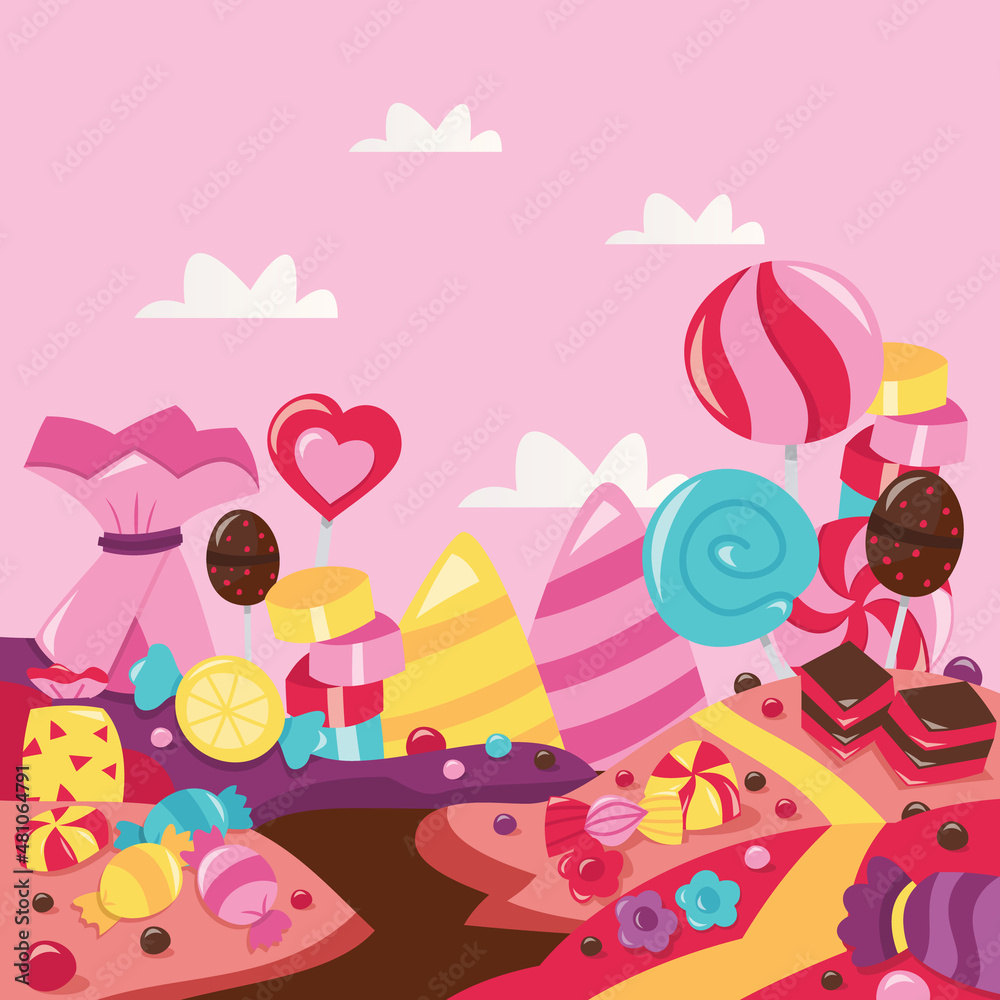 Super Cheerful Whimsical Candy Land