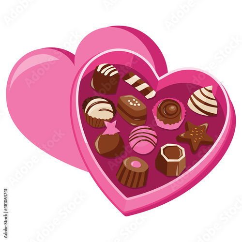 Chocolates In Heart Shape Box