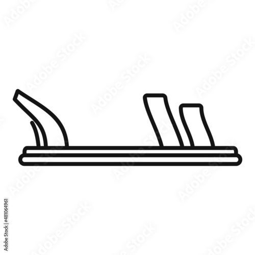 Female sandal icon outline vector. Summer shoes