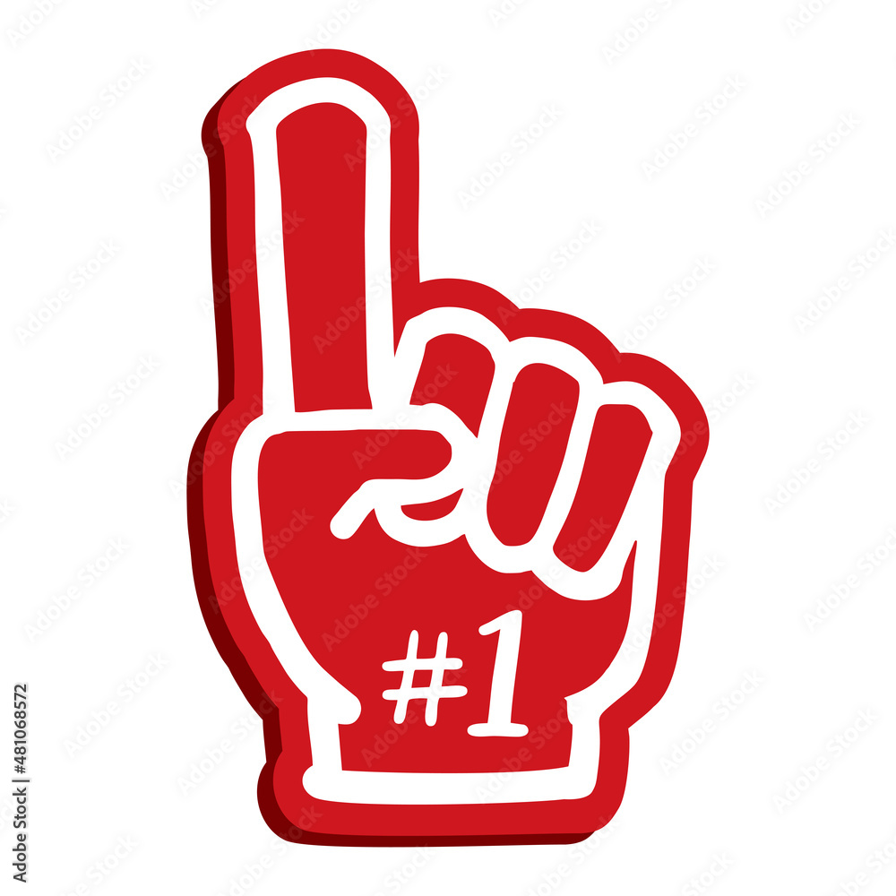 Fan Number One. Number one and best illustration vector Fan Number One. Number one and best illustration vector