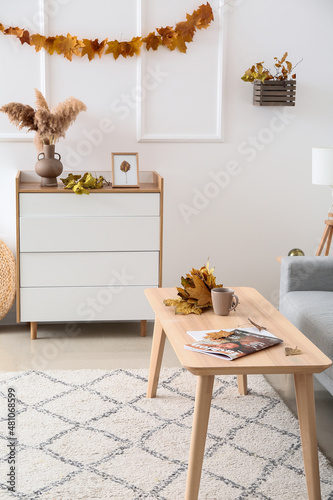 Interior of modern living r...
